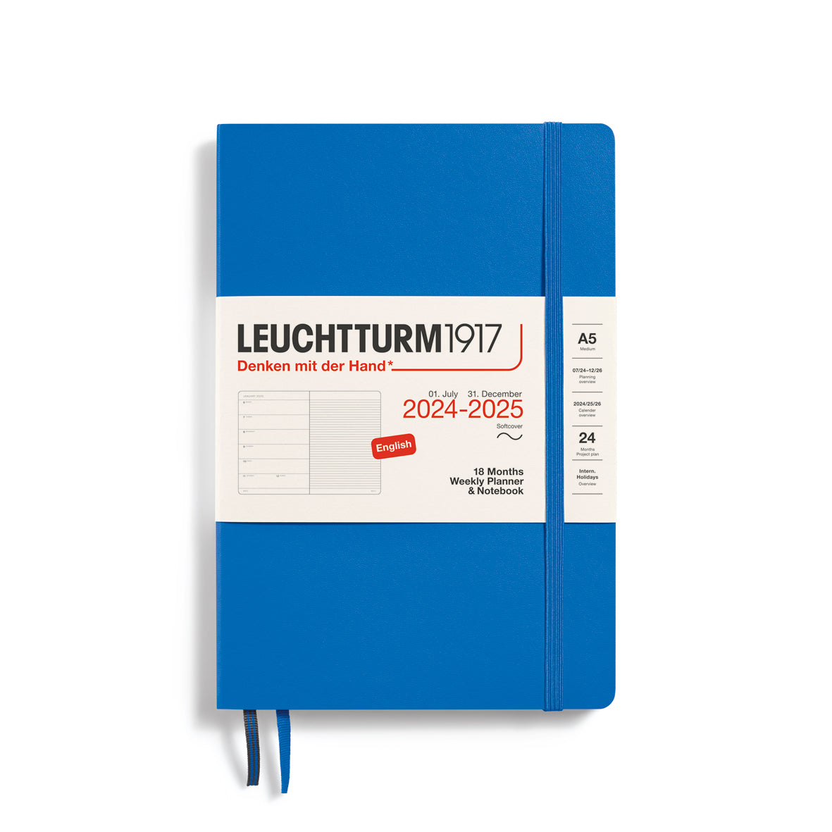 Leuchtturm 18 month diary softcover large 2024-2025