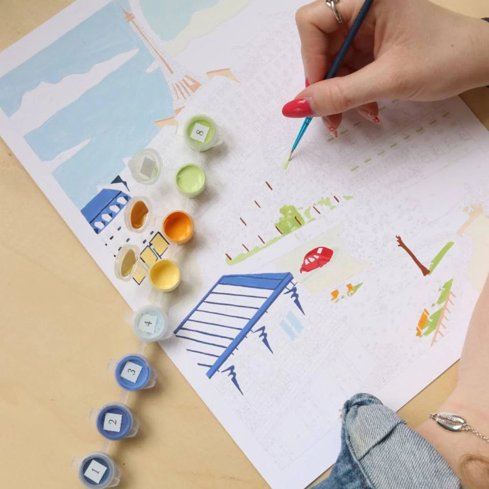 Kit for Painting By Numbers - Paris