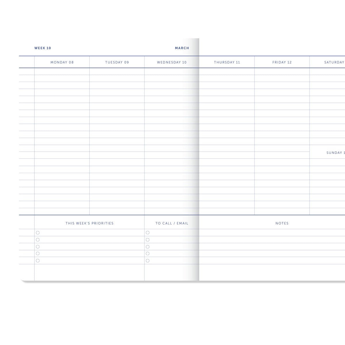 A-Journal 2027 Diary Delft Blue