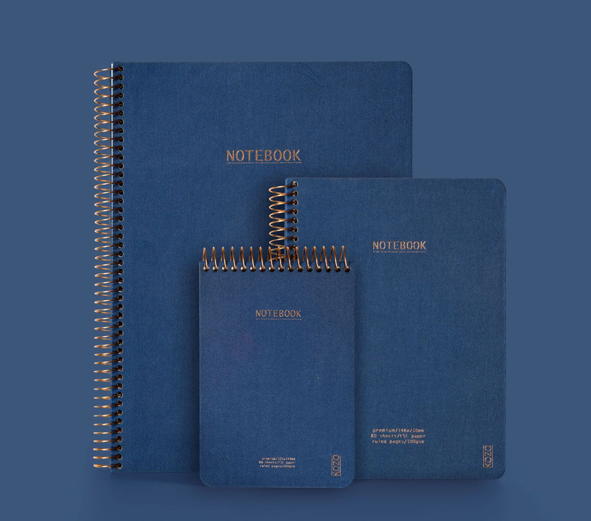 KOZO Notitieboek Canvas A4 lijn