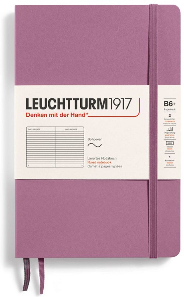 Leuchtturm paperback gelinieerd notitieboekje (B6+) softcover