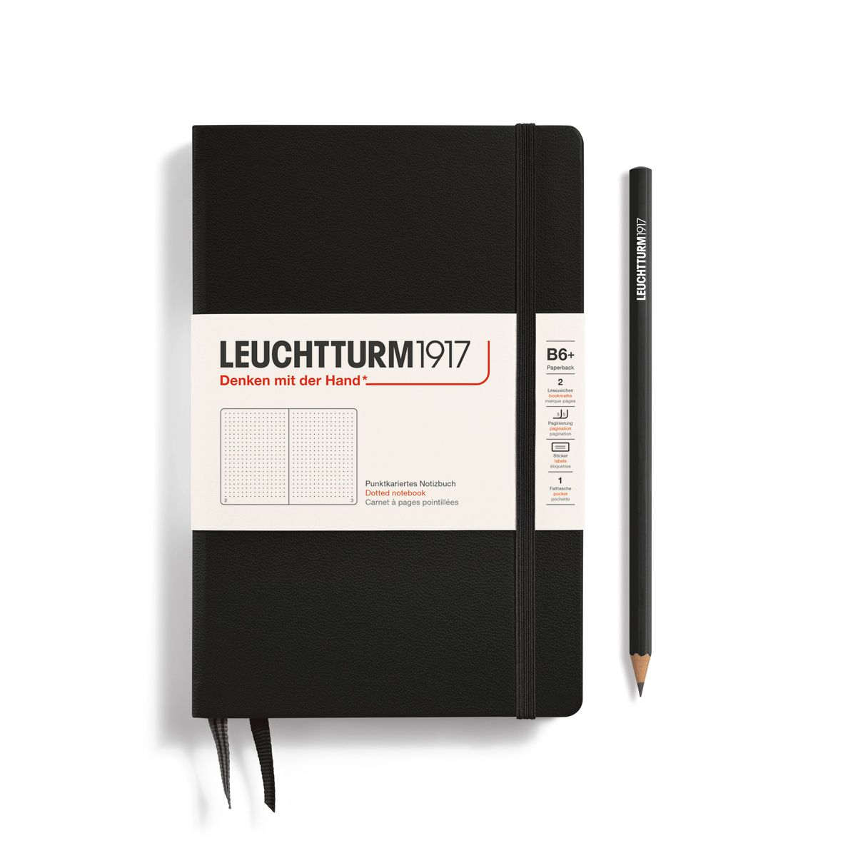 Leuchtturm Notizbuch Hardcover Paperback (B6 +) Dotted
