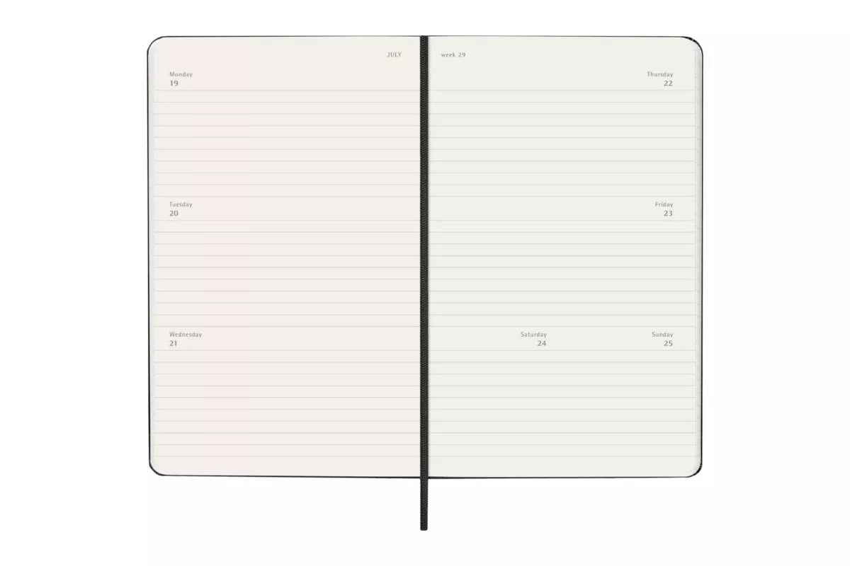 Moleskine 18 Monaten Planer 2026-27 Hardcover Large Week Horizontal