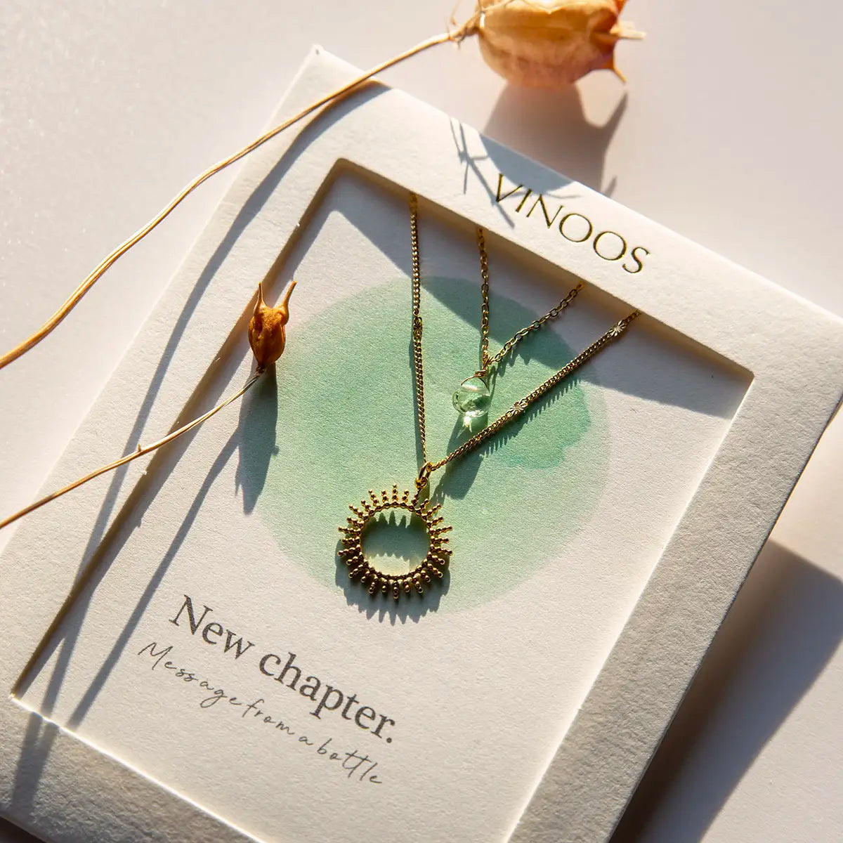 Vinoos Sun Necklace Glass