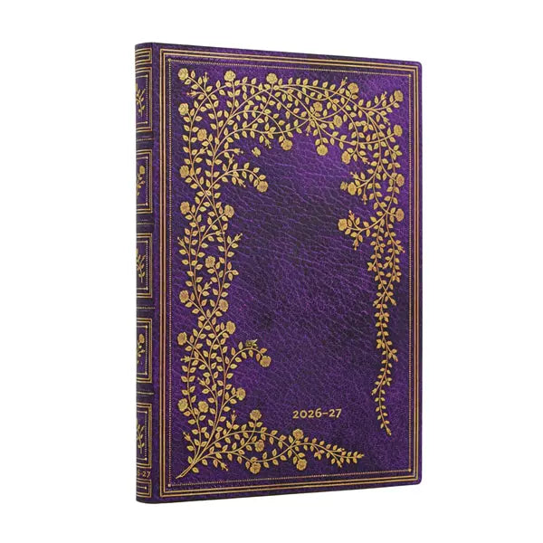 Paperblanks 18-Monats-Kalender Midi Softcover New York Rose 2026-2027