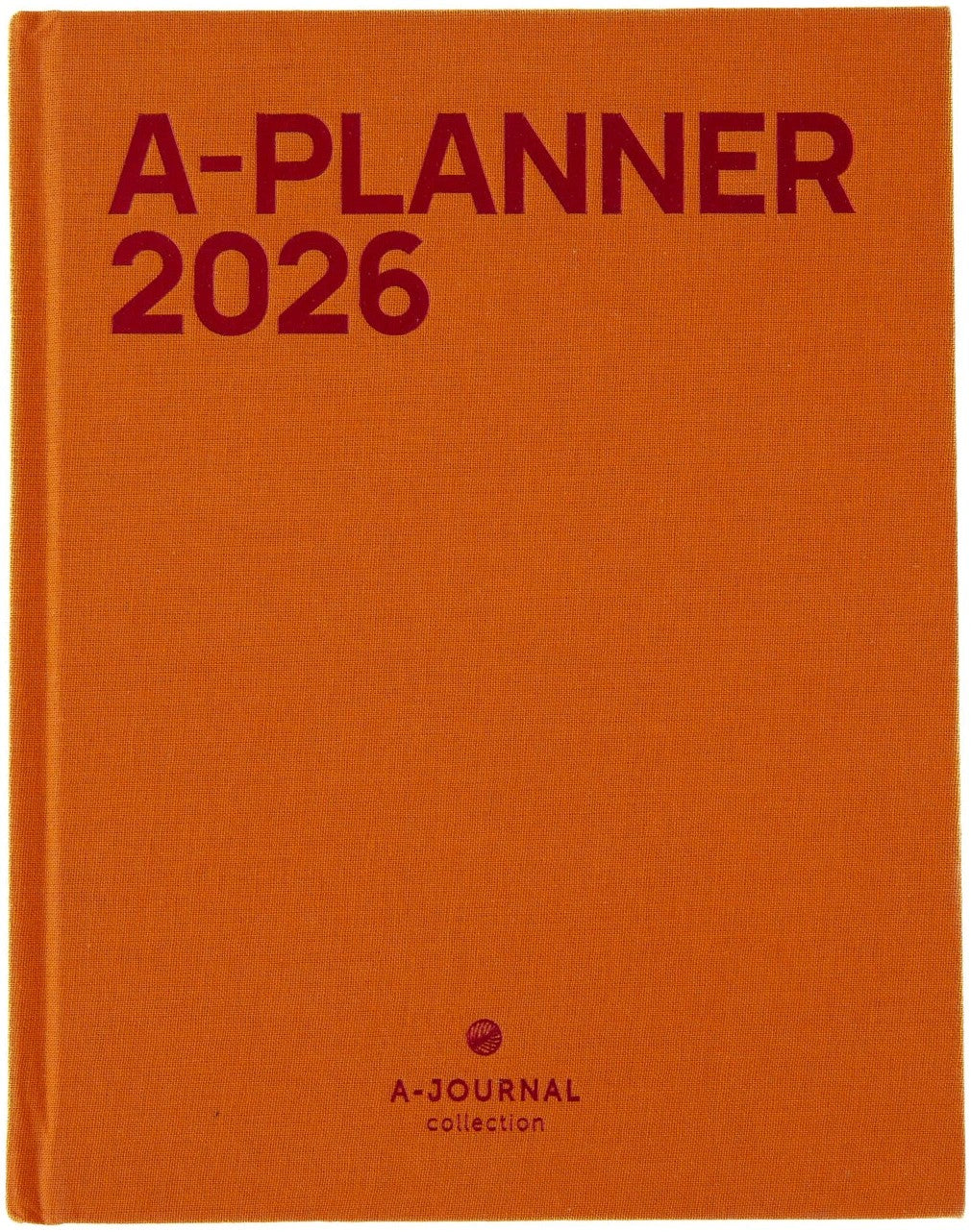 A-Journal Agenda 2026 Oranje Linnen Omslag A5+