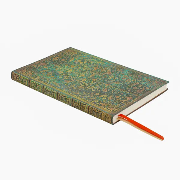 Paperblanks 18-Monats-Kalender Maxi Softcover Emerald Flower 2026-2027