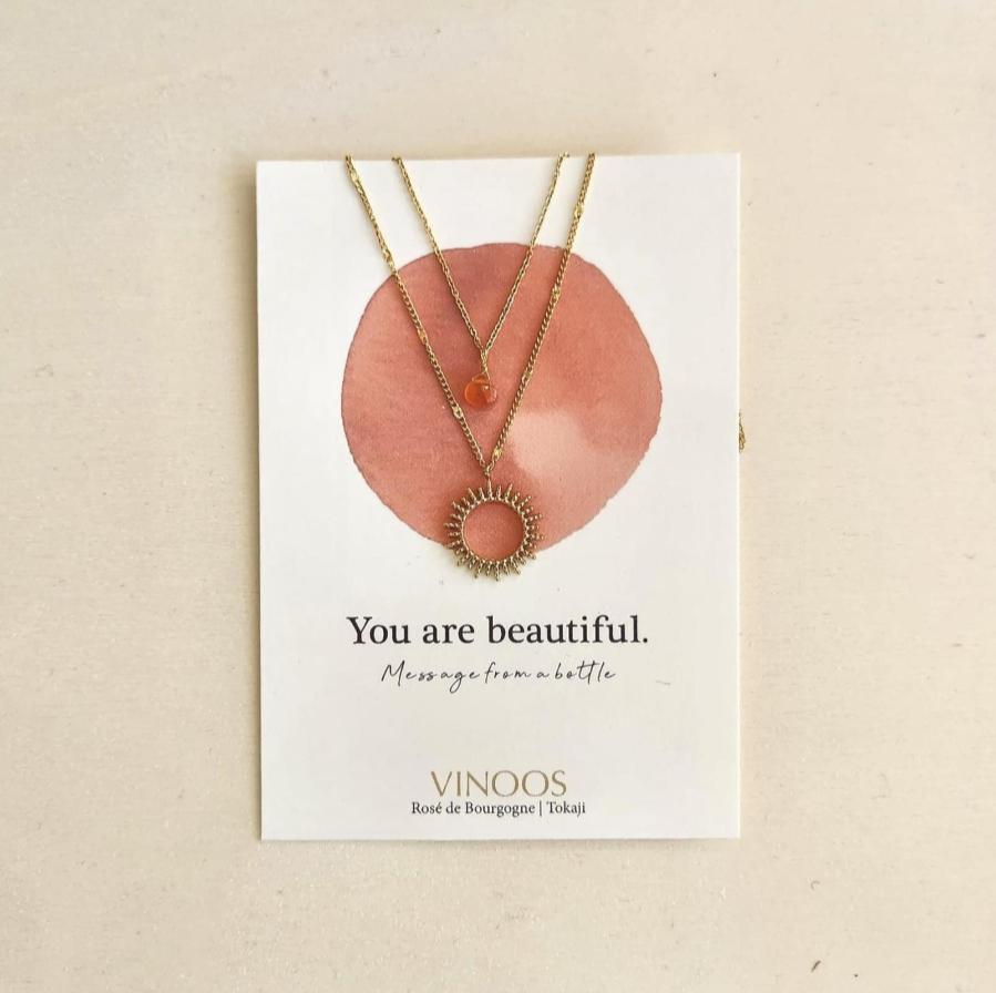 Vinoos Sun Necklace Glass
