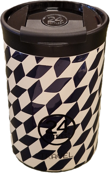 24 Bottles thermosbeker 350ml Groovy White