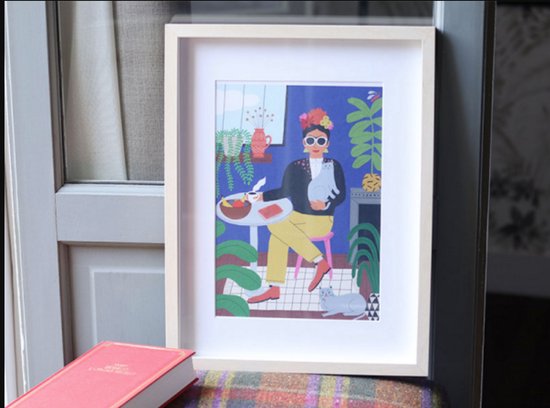 Kit for Painting By Numbers - Girl with Cats