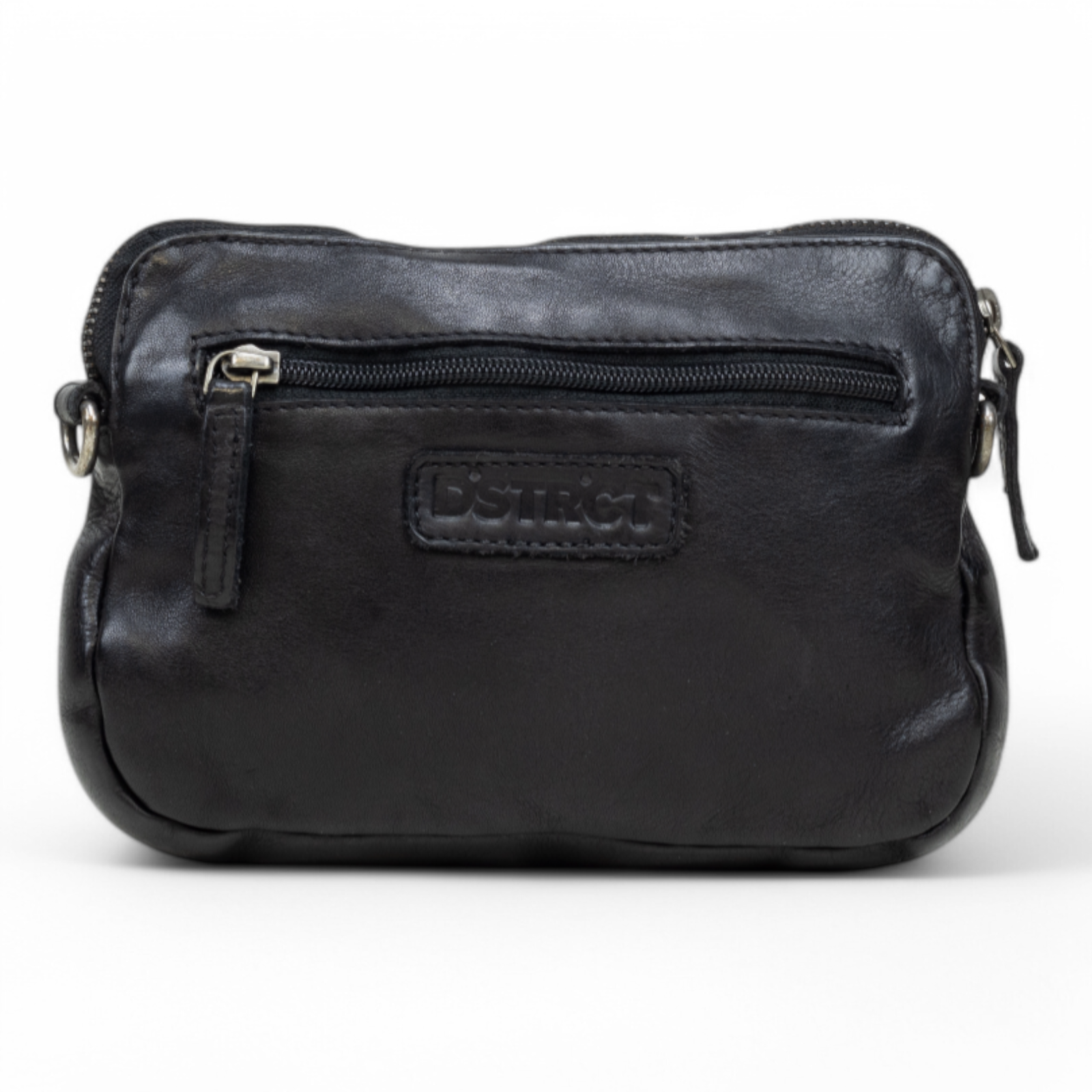 DSTRCT Leren Tas Harrington Road Crossover Klein Zwart