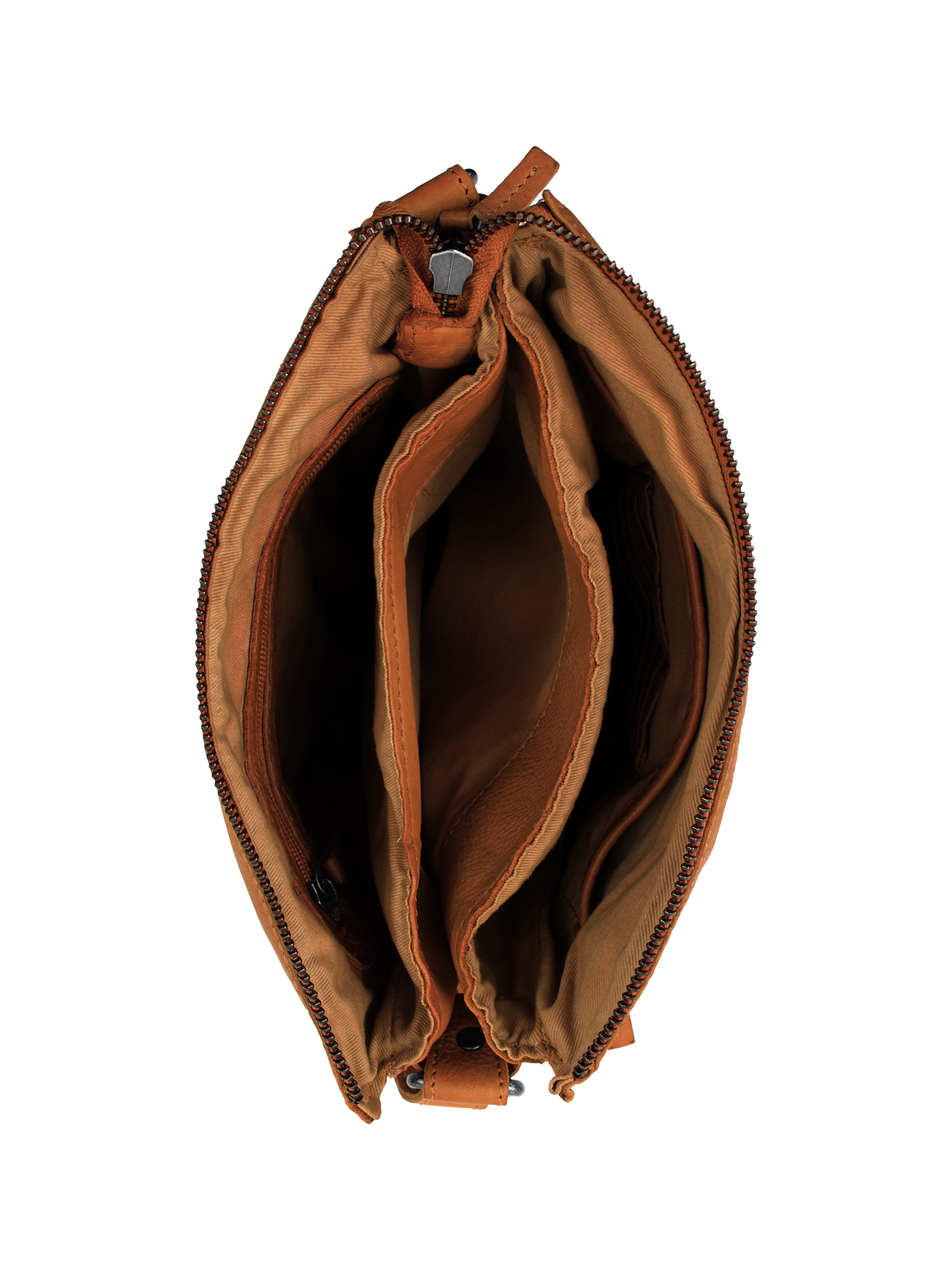 DSTRCT Leather Bag Harrington Road Square Crossover Cognac