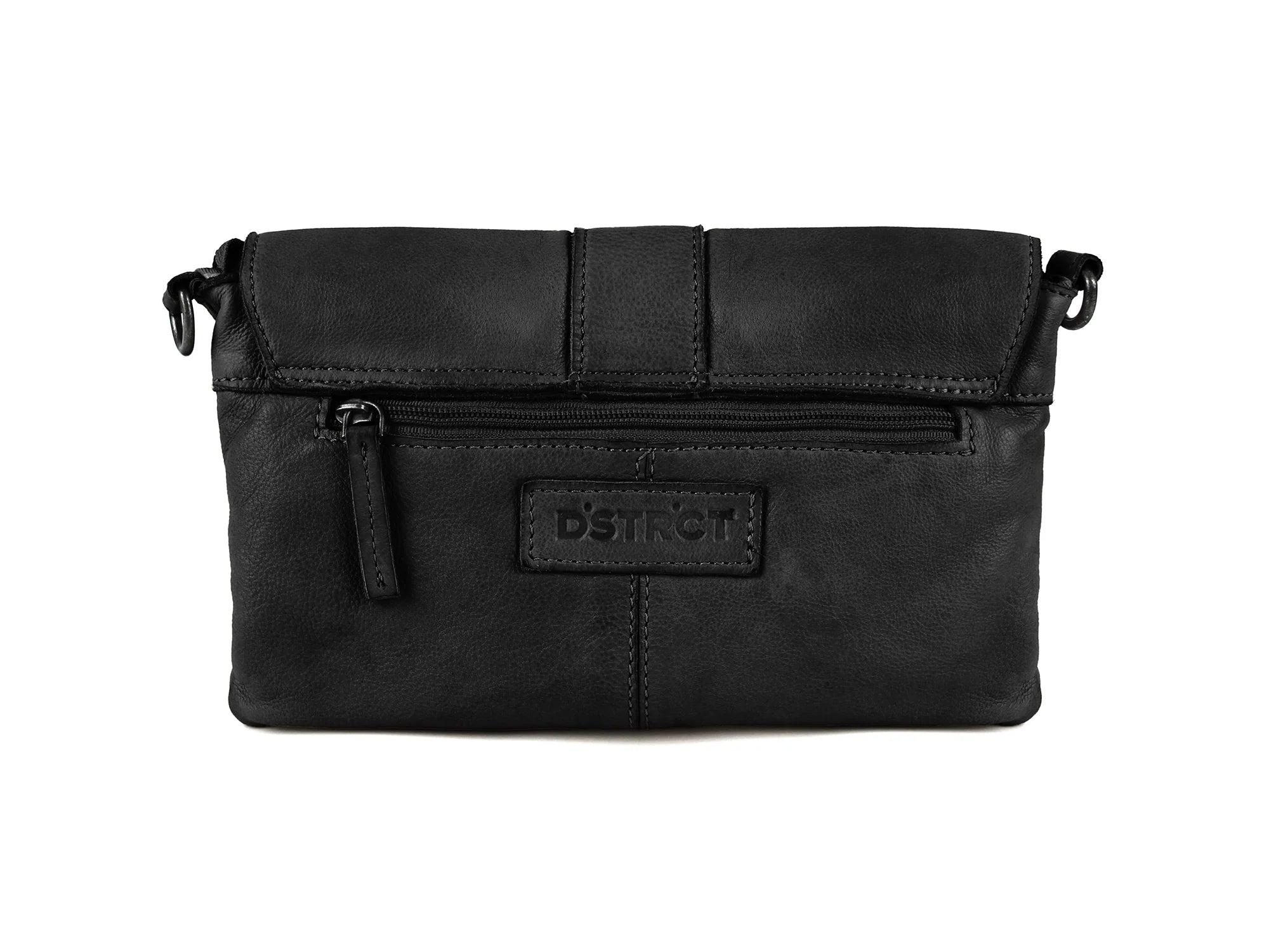 DSTRCT Leather Bag Harrington Road Envelope Bag Black