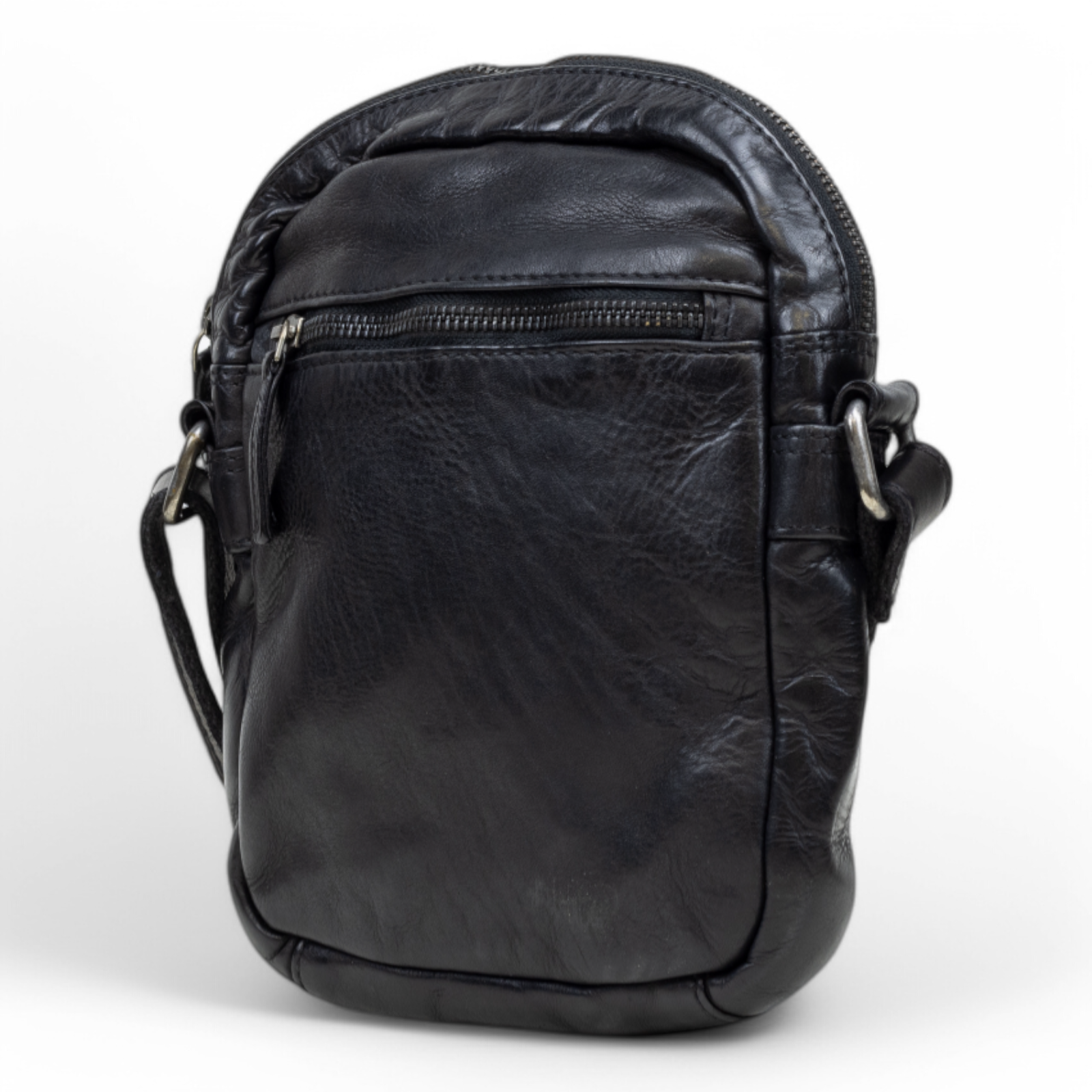 DSTRCT Leather Bag Harrington Road Crossover Black