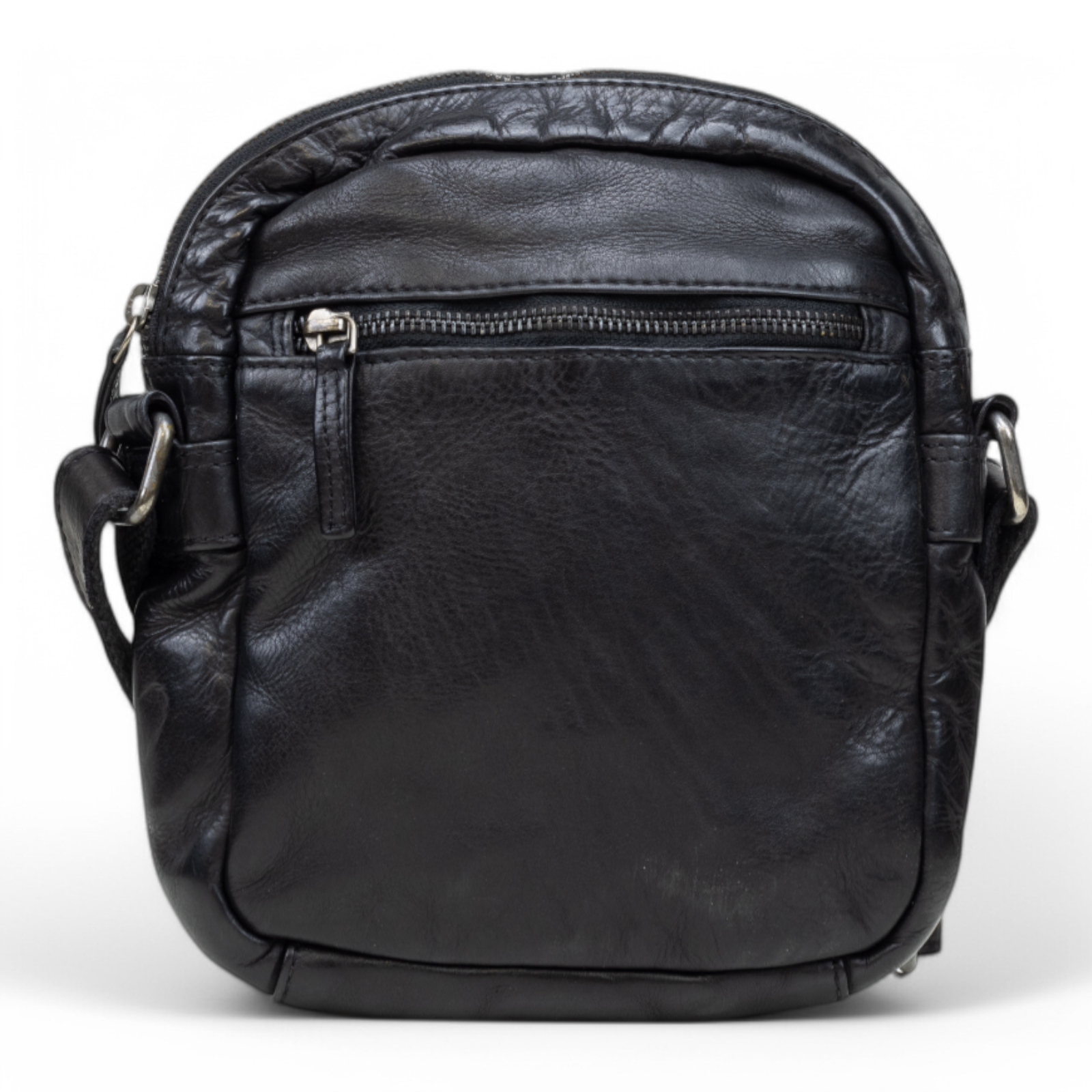 DSTRCT Leather Bag Harrington Road Crossover Black