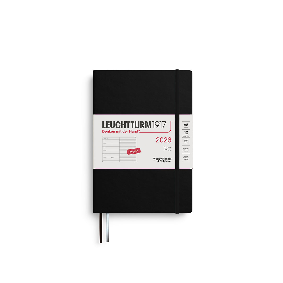 Leuchtturm 2026 Agenda Softcover Medium A5 Week + Notities