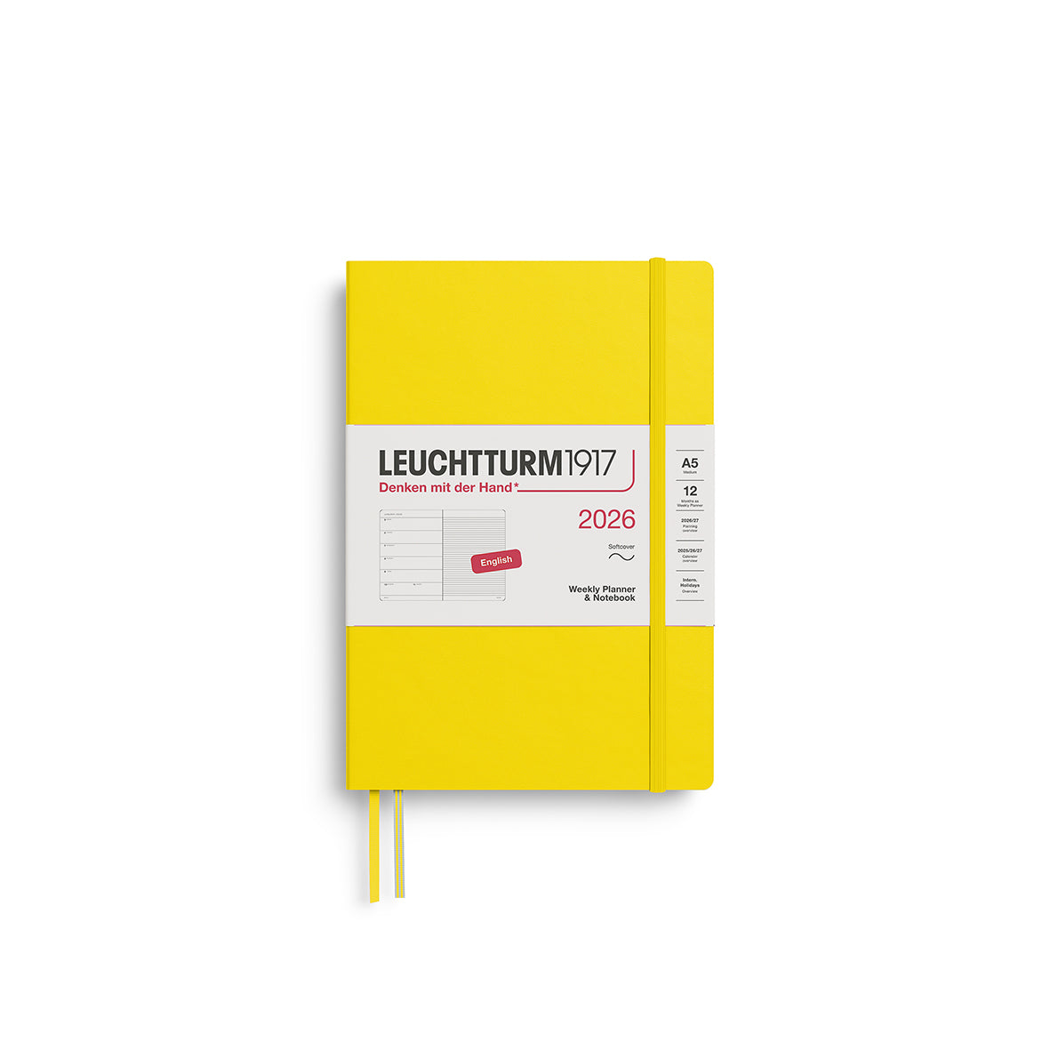 Leuchtturm 2026 Agenda Softcover Medium A5 Week + Notities