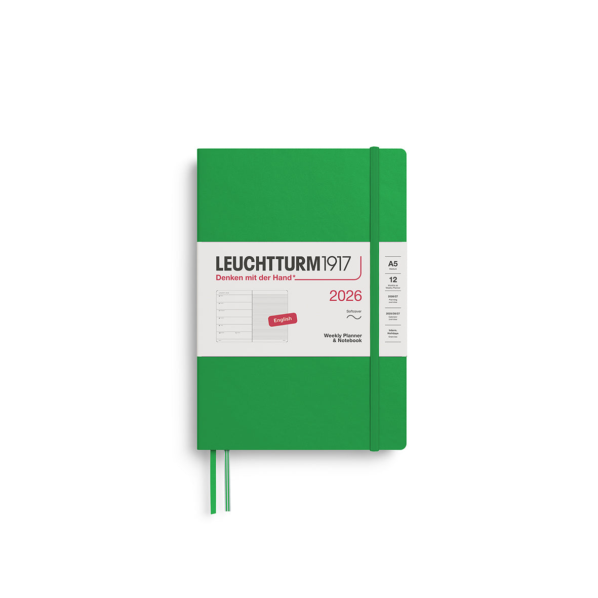 Leuchtturm 2026 Agenda Softcover Medium A5 Week + Notities