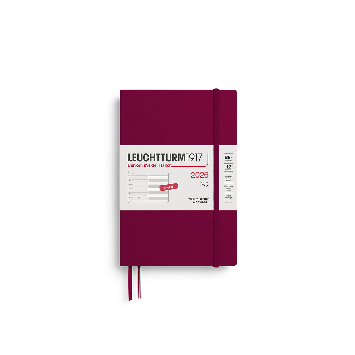 Leuchtturm 2026 Diary Paperback softcover Weekly + Notes