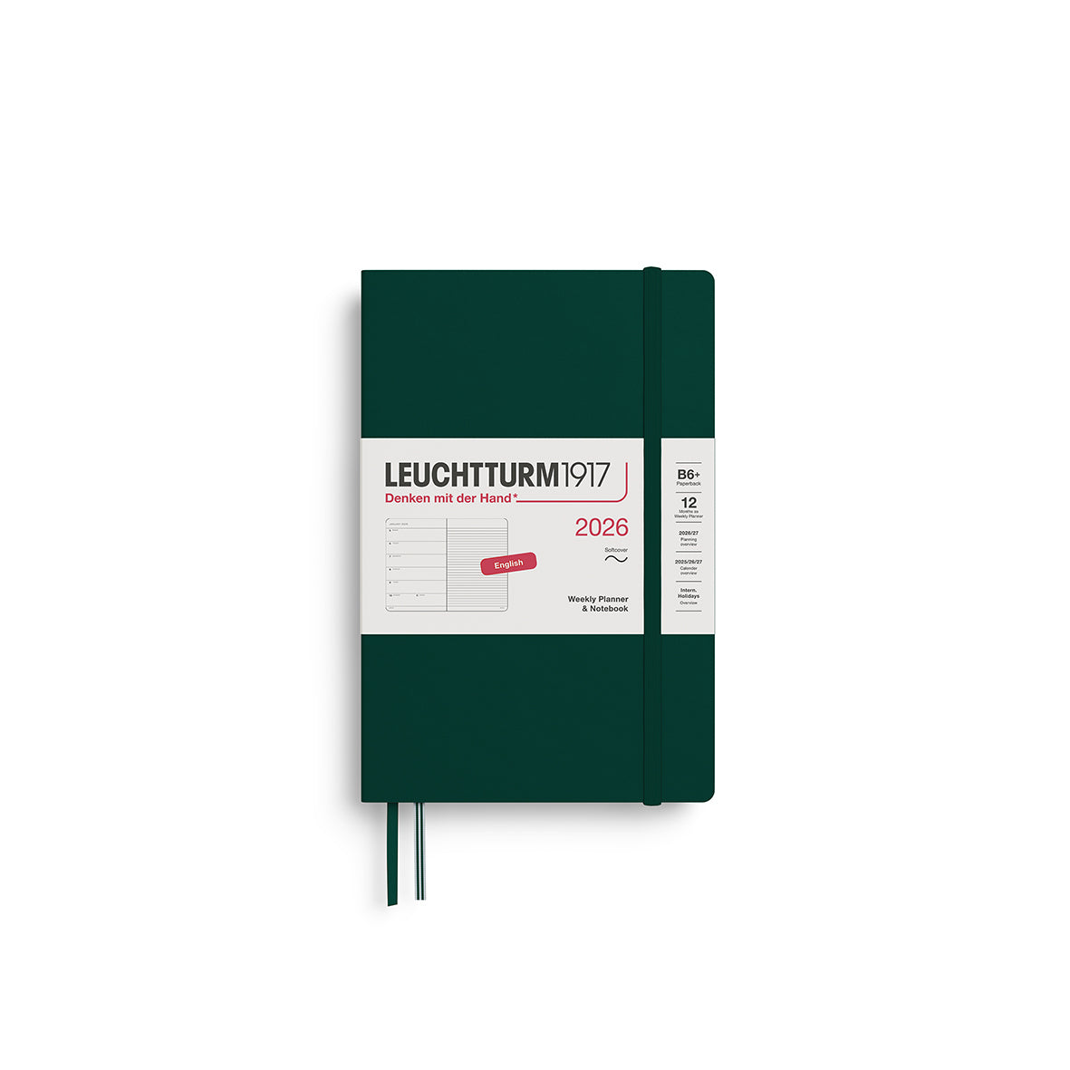 Leuchtturm 2026 Diary Paperback softcover Weekly + Notes