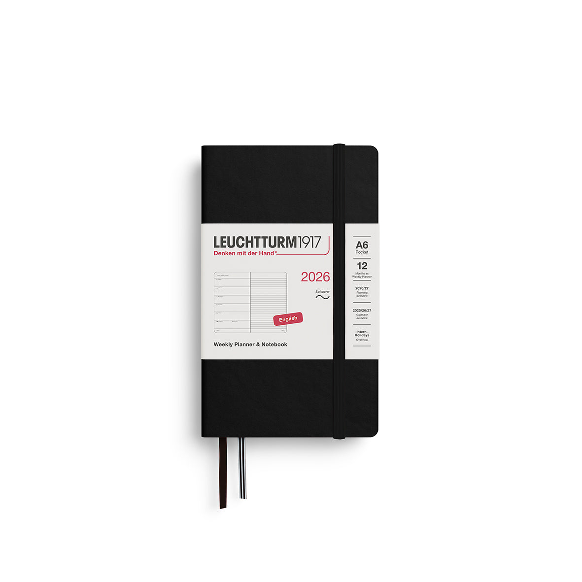 Leuchtturm 2026 Agenda Softcover Pocket Week + Notities