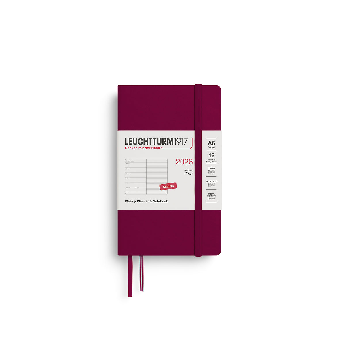 Leuchtturm 2026 Agenda Softcover Pocket Week + Notities