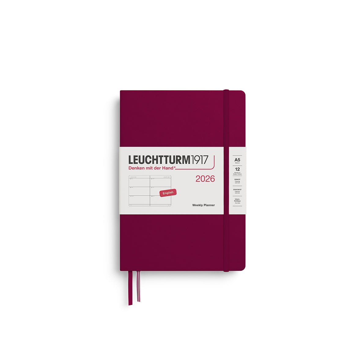 Leuchtturm 2026 Agenda Hardcover Medium Week