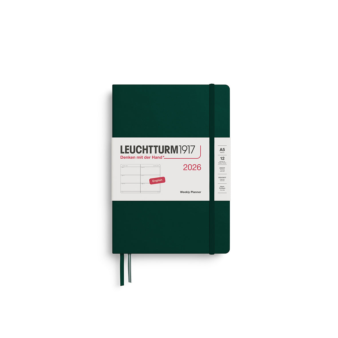 Leuchtturm 2026 Agenda Hardcover Medium Week