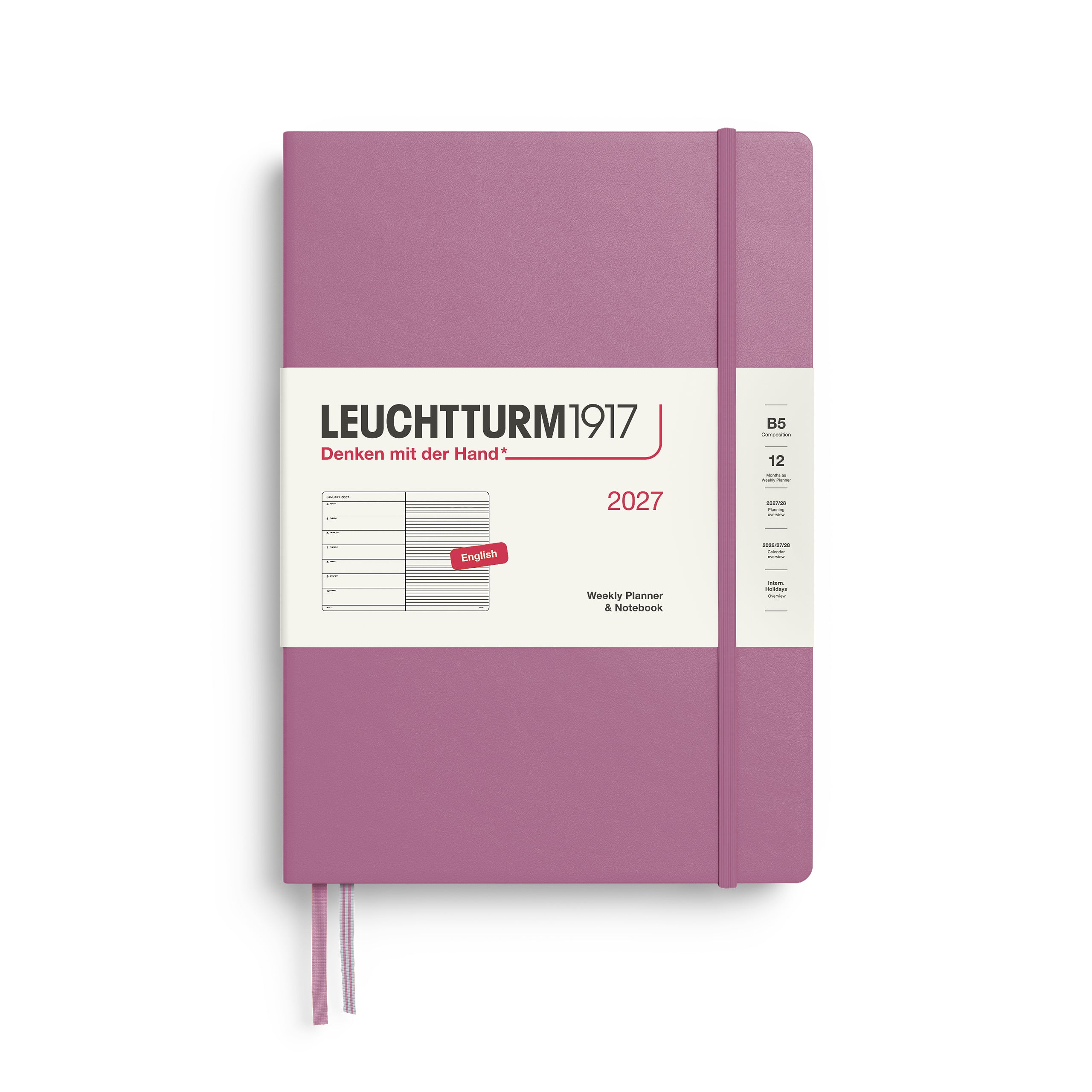 Leuchtturm 2027 Agenda Hardcover Composition B5 Week + Notities