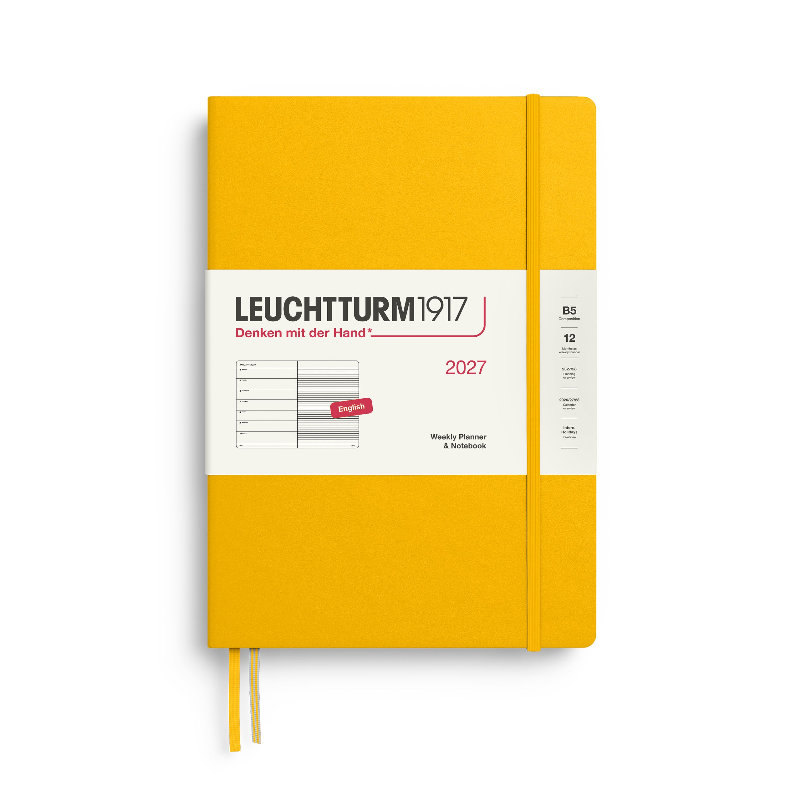 Leuchtturm 2027 Agenda Hardcover Composition B5 Week + Notities
