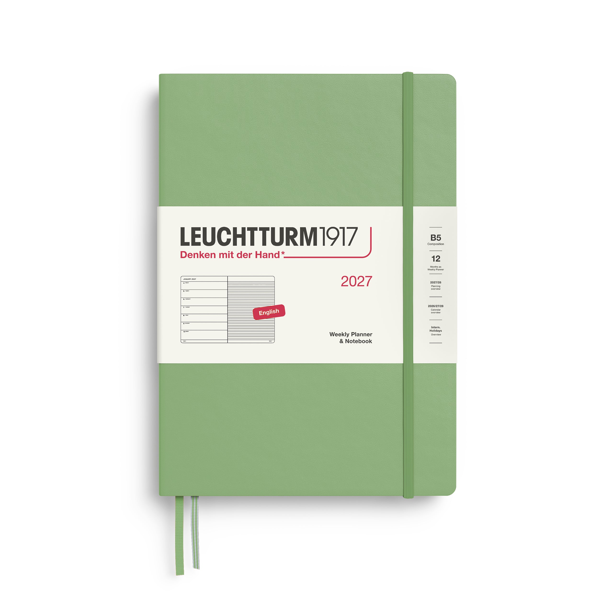Leuchtturm 2027 Agenda Hardcover Composition B5 Week + Notities
