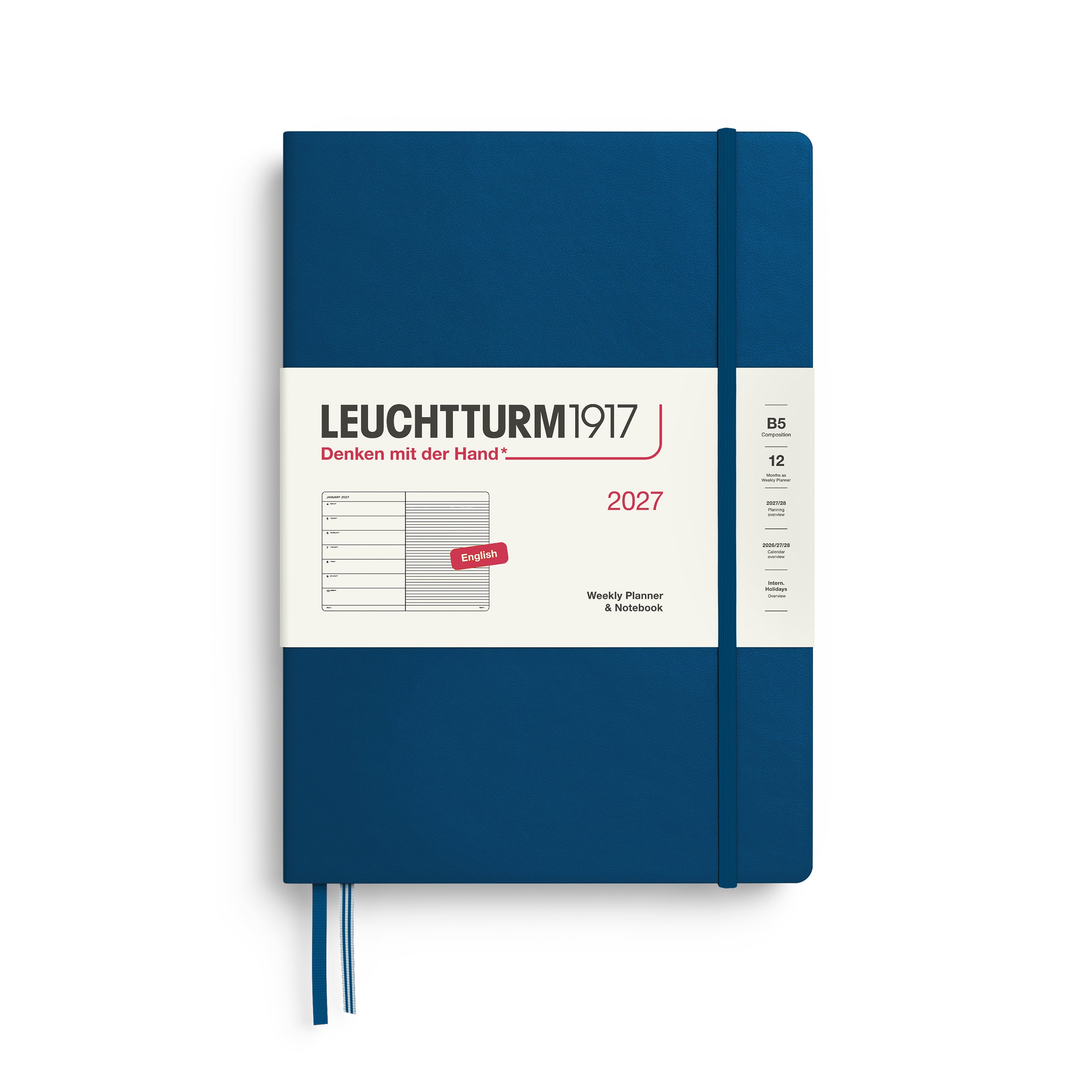 Leuchtturm 2027 Agenda Hardcover Composition B5 Week + Notities