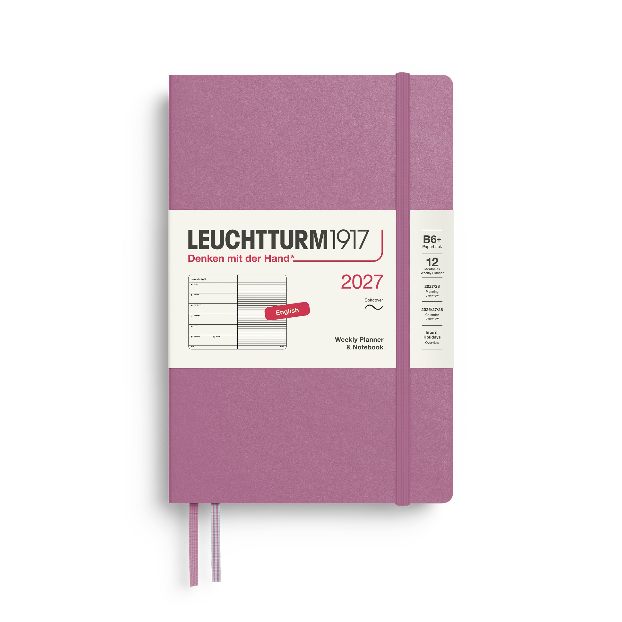 Leuchtturm 2027 Agenda Paperback Softcover Weekly + Notes