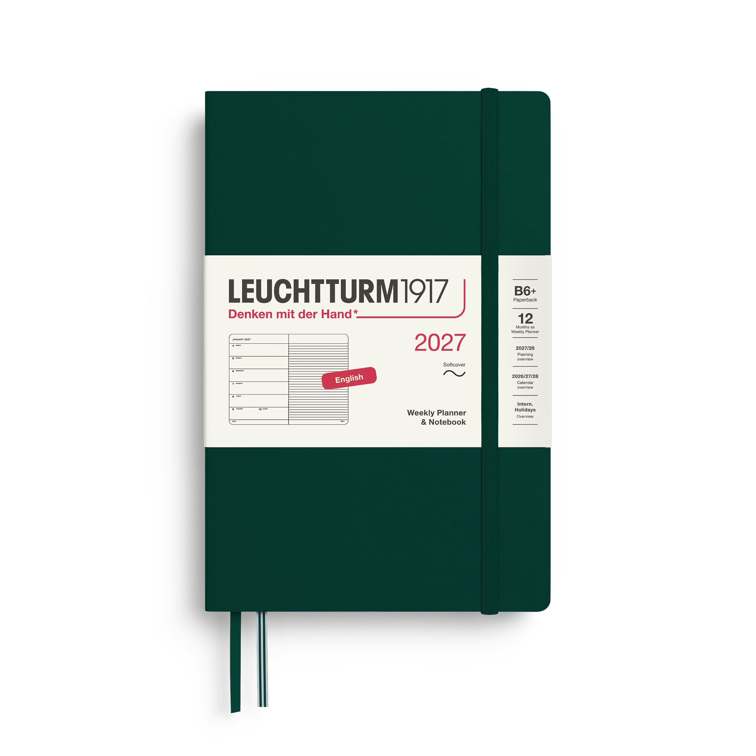 Leuchtturm 2027 Agenda Paperback Softcover Weekly + Notes