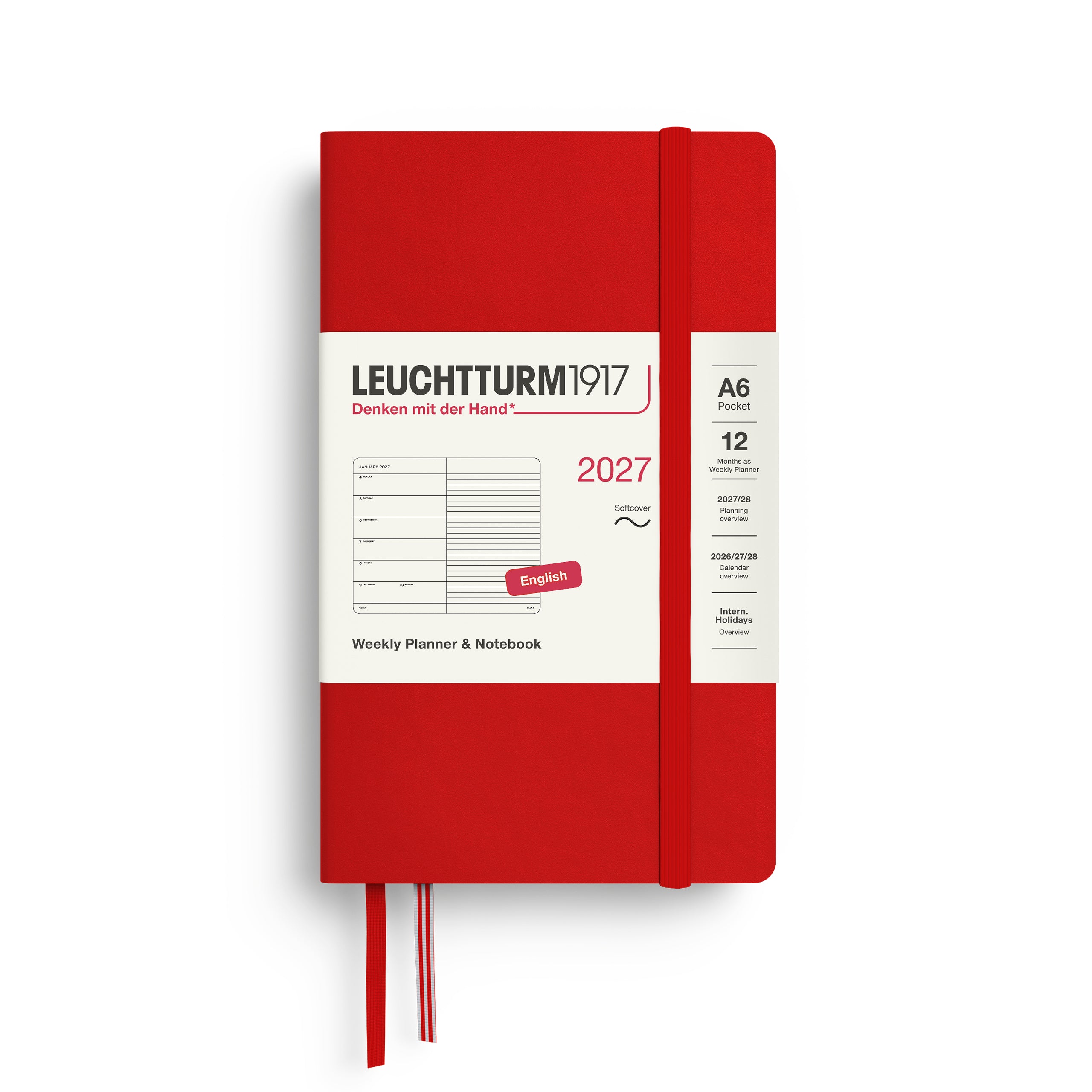 Leuchtturm 2027 Agenda Softcover Pocket Week + Notities