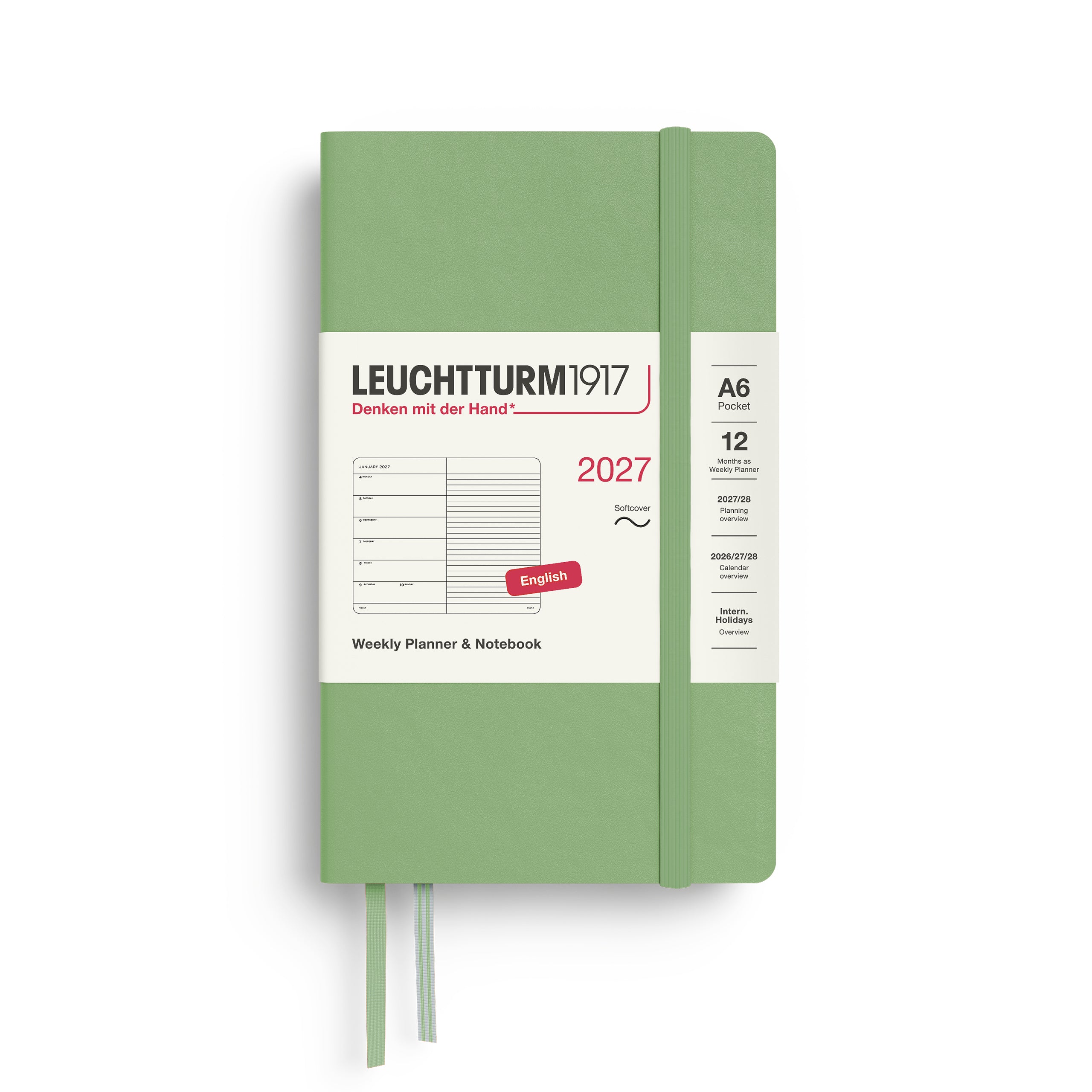 Leuchtturm 2027 Agenda Softcover Pocket Week + Notities