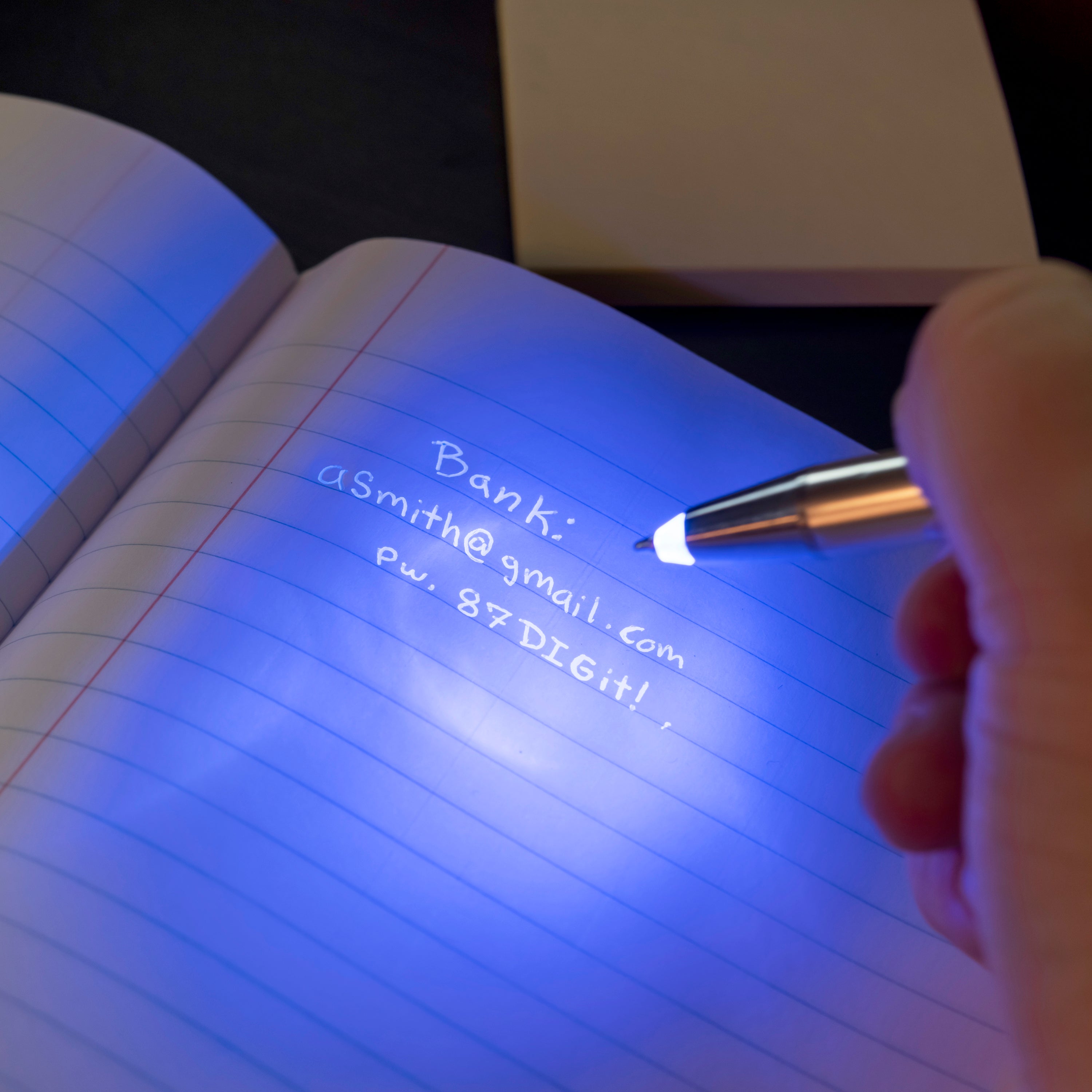 Onzichtbare pen met licht