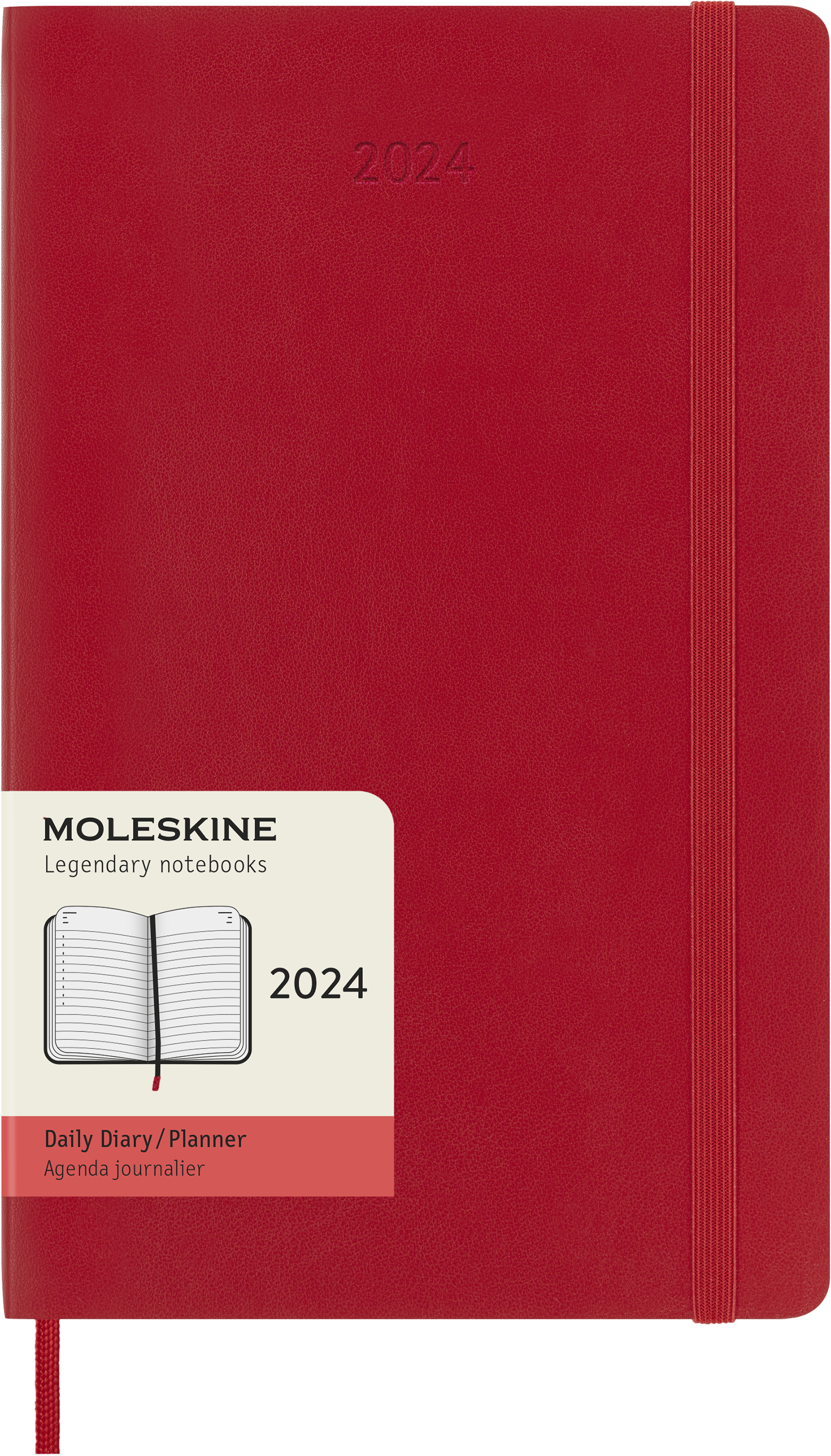 Moleskine 2024 agenda softcover large dag per pagina