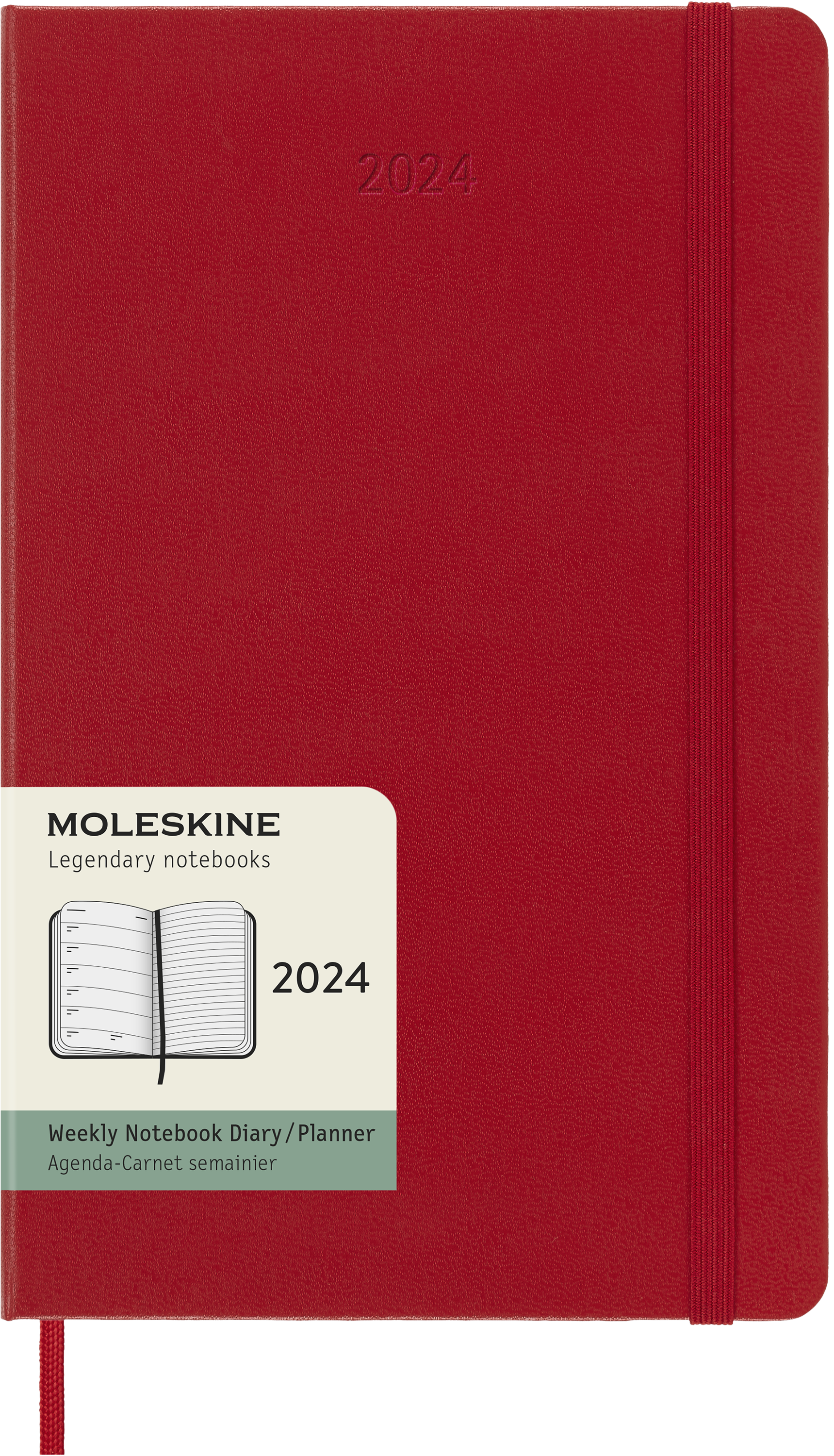 Moleskine 2024 agenda hardcover large week