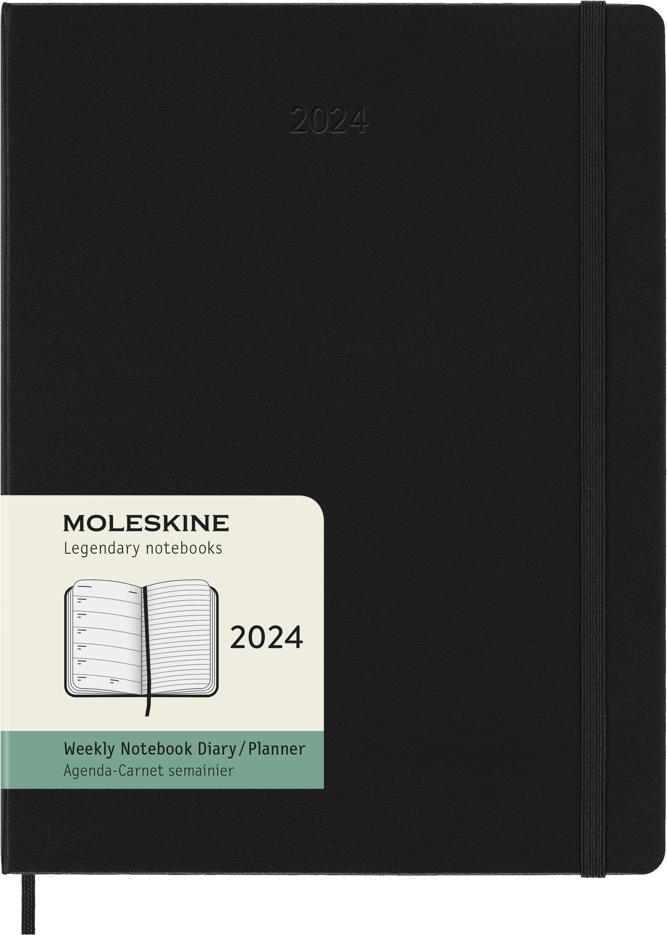 Moleskine 2024 agenda hardcover x-large week