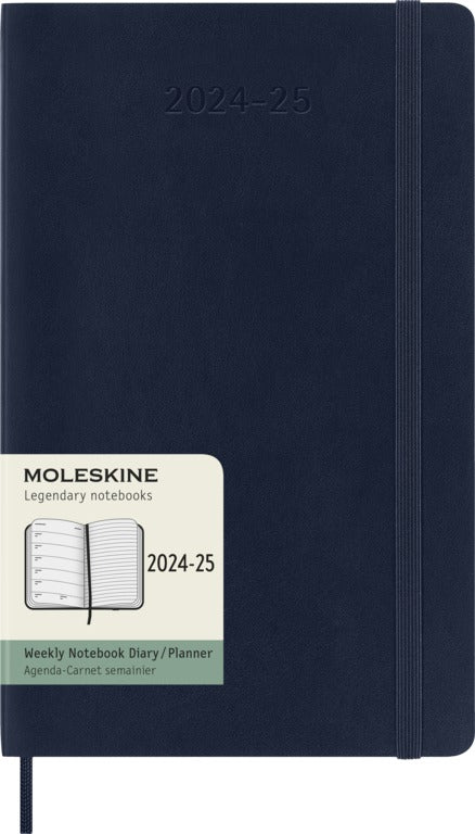 Moleskine 18 month diary softcover large 2024-2025