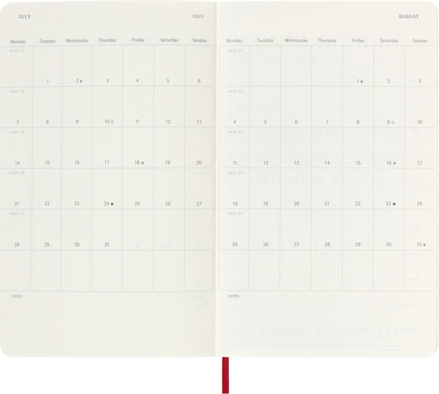 Moleskine 18-Monatskalender Softcover groß 2025-2026