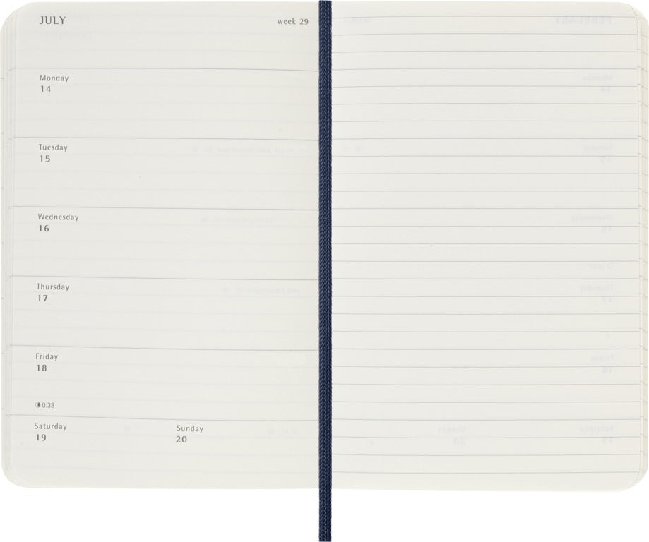 Moleskine 18 Maanden Weekly Agenda Softcover pocket 2025-2026