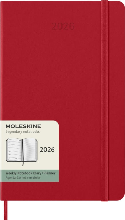 Moleskine 2026 Agenda hardcover Large Week + Notities