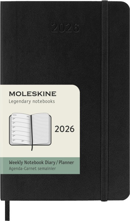 Moleskine 2026 Agenda softcover pocket Week + Notities
