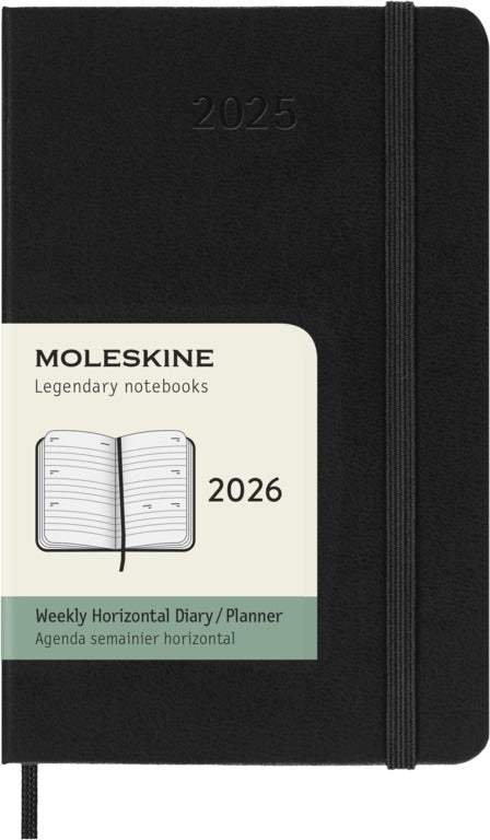 Moleskine 2026 Agenda Hardcover Pocket Week op 2 Pagina's