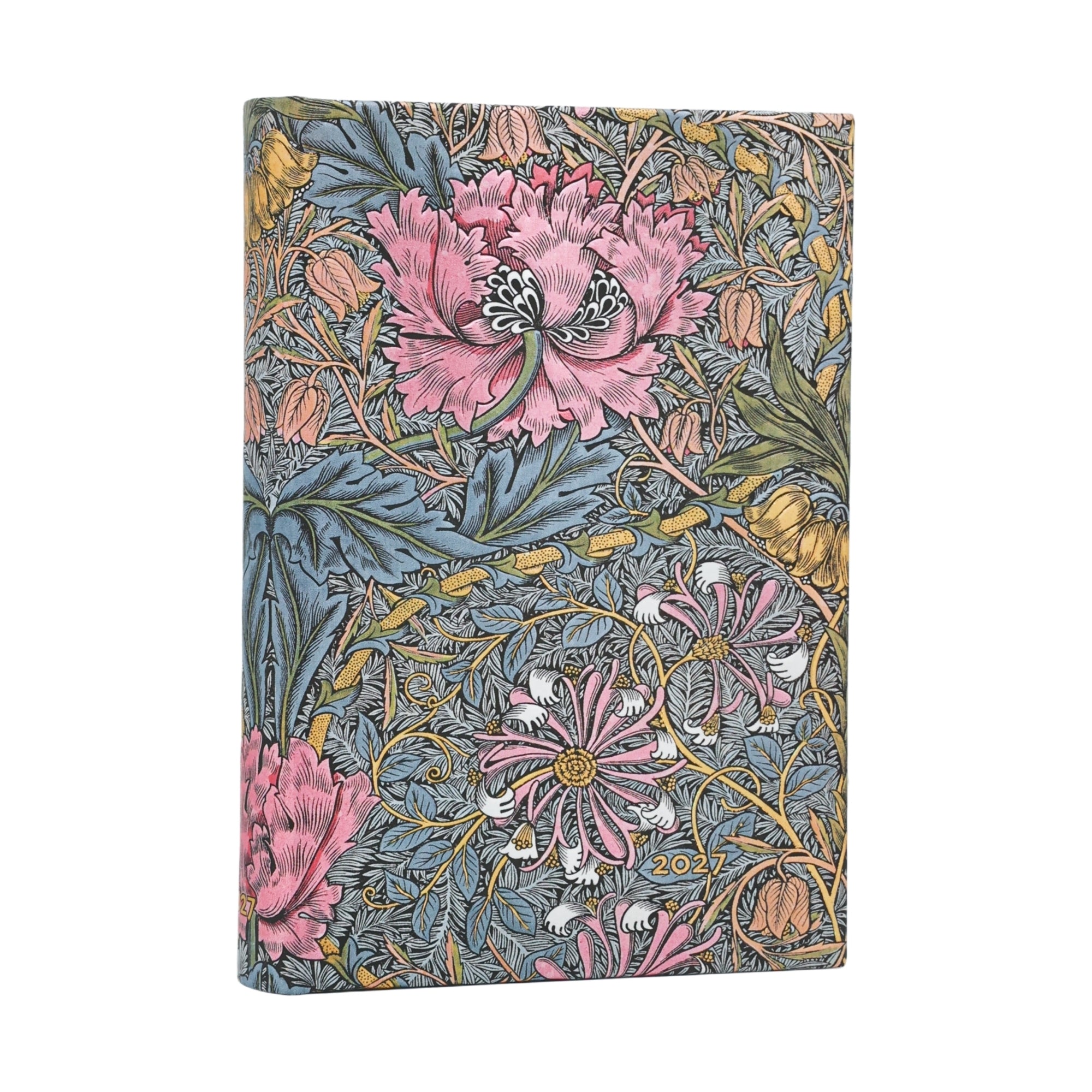 Paperblanks Diary 2027 Maxi Softcover Morris Pink Honeysuckle