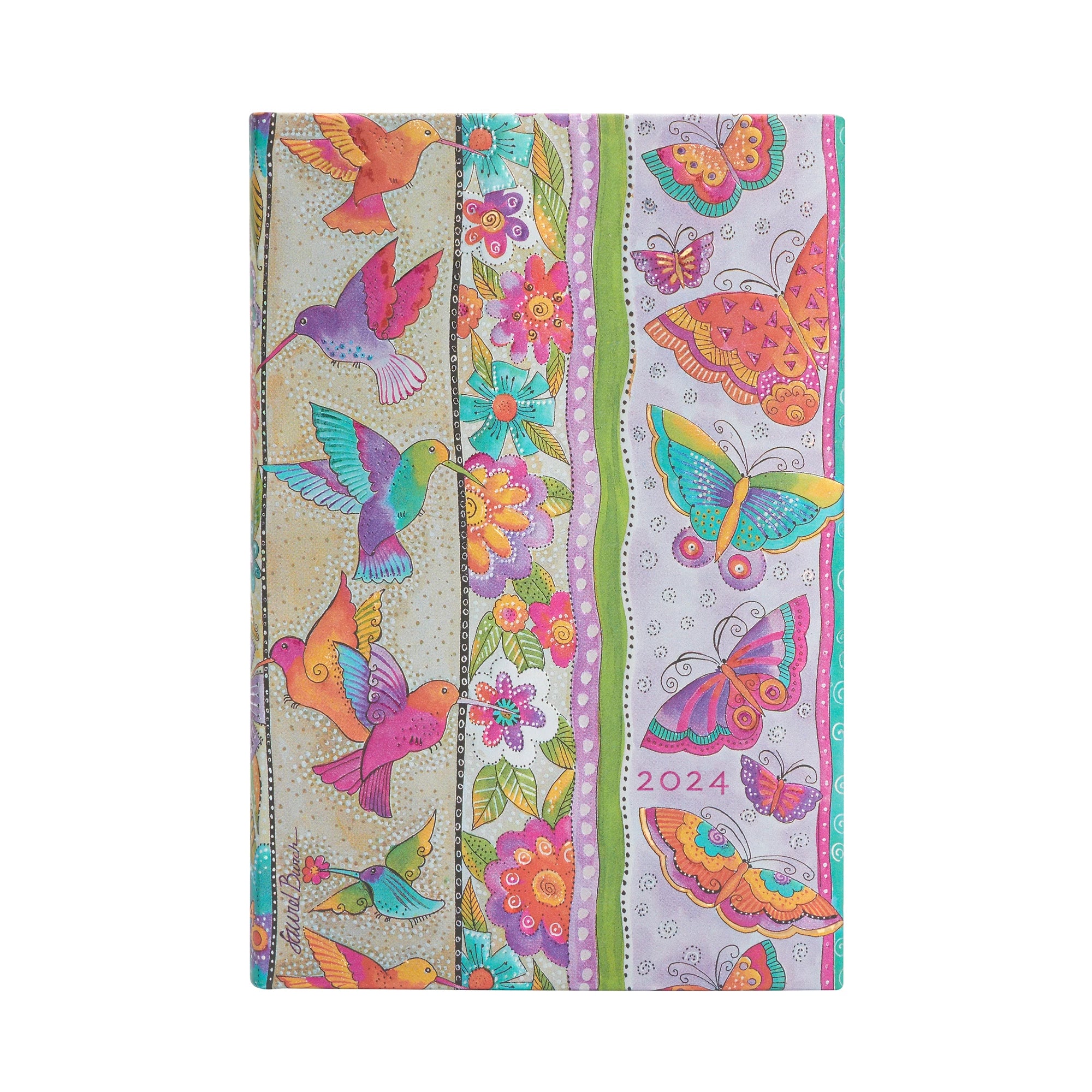 Paperblanks 2024 diary hardcover mini Hummingbirds & Flutterbyes