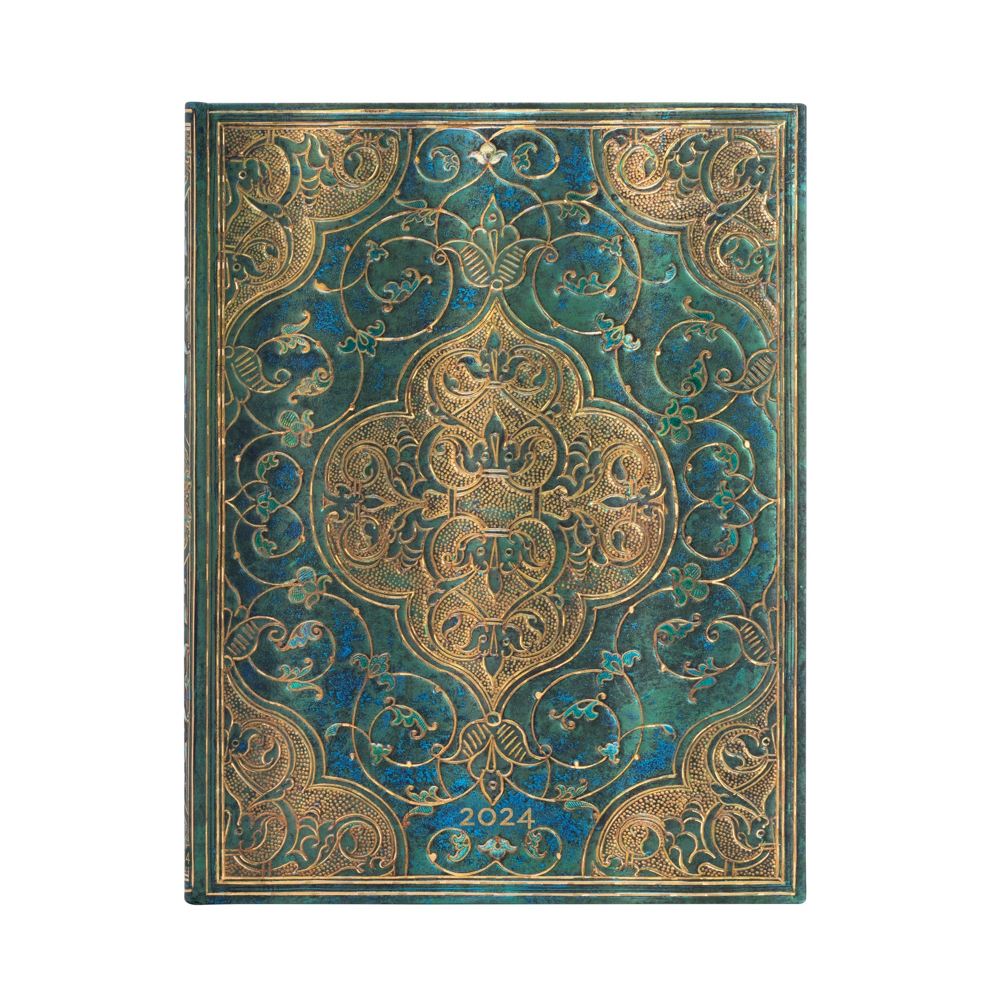 Paperblanks 2024 diary hardcover ultra Turquoise Chronicles