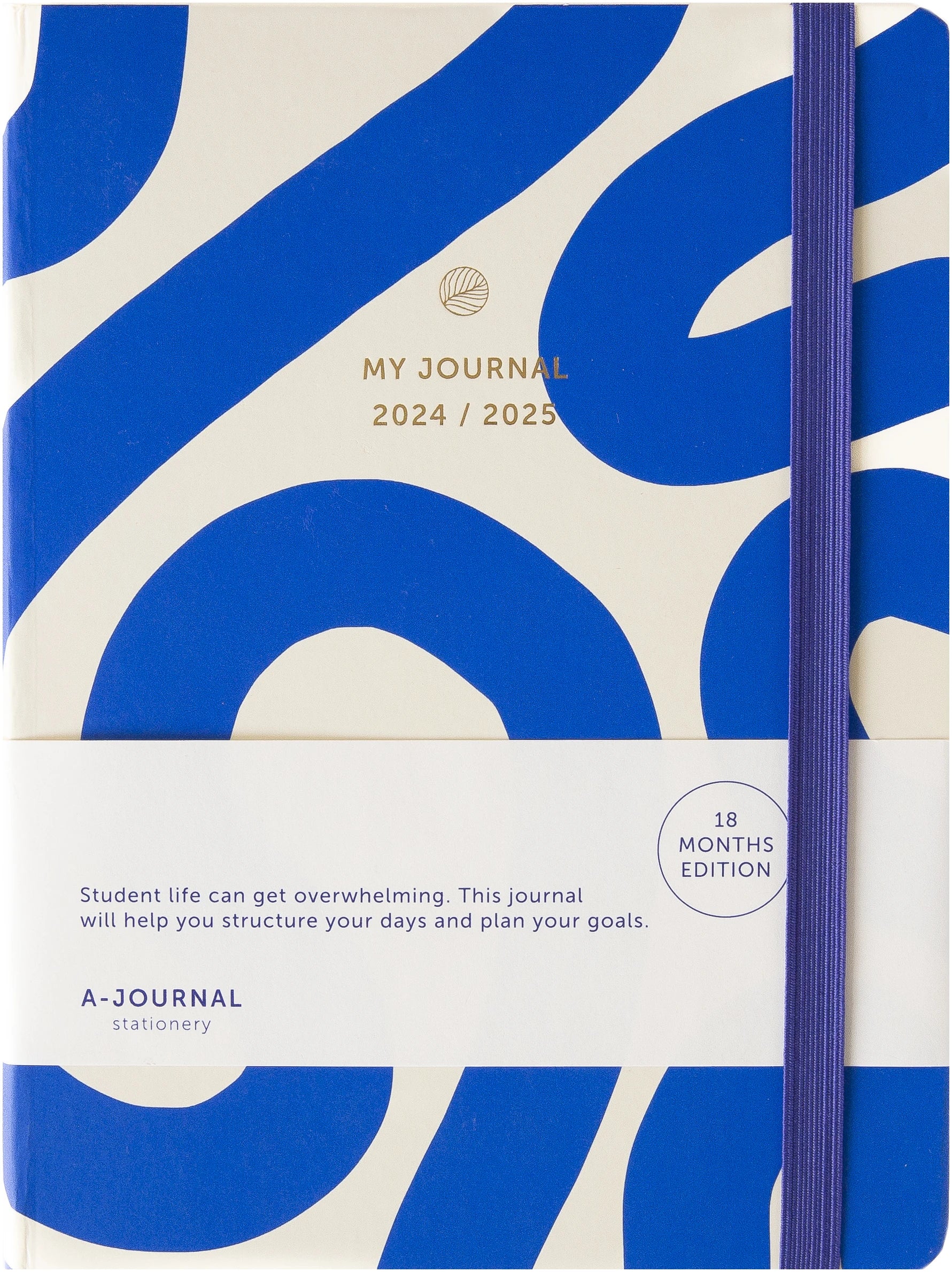 A-Journal 18 Monate Tagebuch 2024/2025 Flow Blue